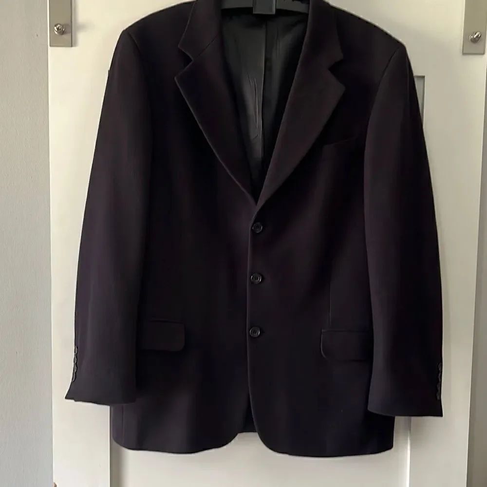 Oscar De La Renta 3 Button Notch Lapel Blazer Sz. 44